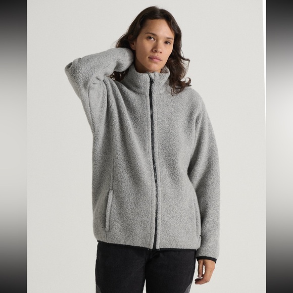ANIÁN The Pecora Wool Zip Fleece sweater - light grey - medium - Picture 11 of 13